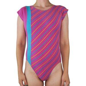 Vintage 80s Playskin by Danskin Leotard One Piece Bodysuit